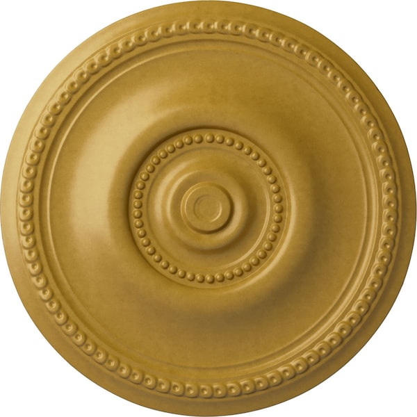 Ekena Millwork Raynor Ceiling Medallion (Fits Canopies up to 6"), Hand-Painted Iridescent Gold, 20 5/8"OD x 1 3/8"P CM20BEIGS - main
